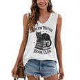 Salem Witch Book Club Bookish Halloween Cat Women Women's V-Neck Tank Top Salem Witch Book Club Bookish Halloween Cat Women Women's V-Neck Tank Top