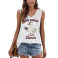 Teacher Silly Goose Reading Book Teaching Tiny Human Tamer Women's V-Neck Tank Top Teacher Silly Goose Reading Book Teaching Tiny Human Tamer Women's V-Neck Tank Top