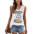 Unearth a Story Cute Dinosaur Summer Reading 2026 Dino Book Women's V-Neck Tank Top Unearth a Story Cute Dinosaur Summer Reading 2026 Dino Book Women's V-Neck Tank Top