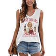 Valentine’s Day Wine Lovers Book Club We Read Wine Labels Women's V-Neck Tank Top
