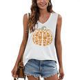 Vintage Book Pumpkin Autumn Fall Librarians Bookworm Teacher Women's V-Neck Tank Top