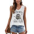 Vintage Salem Book Club Cat Bookish Spooky Halloween Women's V-Neck Tank Top Vintage Salem Book Club Cat Bookish Spooky Halloween Women's V-Neck Tank Top
