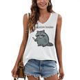 Women's i Require Books Raccoon Women's V-Neck Tank Top Women's i Require Books Raccoon Women's V-Neck Tank Top