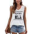Women's When I Think About Books I Touch My Shelf Book Lover Bookish Women's V-Neck Tank Top Women's When I Think About Books I Touch My Shelf Book Lover Bookish Women's V-Neck Tank Top