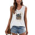 In A World Full Of Bookworms Be A Book Dragon Book Lover Women's V-Neck Tank Top