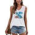 In A World Full Of Bookworms Be A Book Dragon Women's V-Neck Tank Top