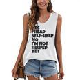 Yes I Read Self-Help No I’m Not Helped Yet Book Lover Women's V-Neck Tank Top Yes I Read Self-Help No I’m Not Helped Yet Book Lover Women's V-Neck Tank Top