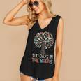100 Days In The Books Tree Reading Teacher Student 100th Day Women's V-Neck Tank Top