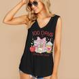 100th Day Of School Teachers 100 Days Of Coffee Chaos Books Women's V-Neck Tank Top 100th Day Of School Teachers 100 Days Of Coffee Chaos Books Women's V-Neck Tank Top