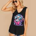 Adorable Book Lover Robot With Reading Glasses Cute Women's V-Neck Tank Top Adorable Book Lover Robot With Reading Glasses Cute Women's V-Neck Tank Top