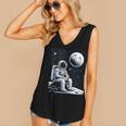Aesthetic Spaceman Astronaut On The Moon Space Introvert Women's V-Neck Tank Top Aesthetic Spaceman Astronaut On The Moon Space Introvert Women's V-Neck Tank Top