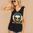 Alien Face Ew People Ufo Introvert Men Women Kids Teen Women's V-Neck Tank Top