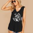 Anglerfish Reading Book Art Women's V-Neck Tank Top
