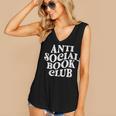 Anti Social Book Club Book Lover Reading Bookworm Reader Women's V-Neck Tank Top