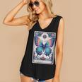 Antisocial Butterfly Introvert Distressed Women's V-Neck Tank Top