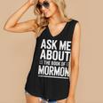 Ask Me About The Book Of Mormon Women's V-Neck Tank Top