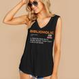 Biblioholic Definition Reading Nerd Book Lovers Geek Women's V-Neck Tank Top