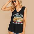 I Like Big Books Librarian Reading Teacher Book Lover Women's V-Neck Tank Top I Like Big Books Librarian Reading Teacher Book Lover Women's V-Neck Tank Top