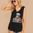 Bigfoot Reading a Cookbook Women's V-Neck Tank Top