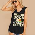 The Book Is Always Better Thriller Women's V-Neck Tank Top