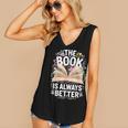 The Book Is Always Better Women's V-Neck Tank Top