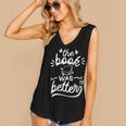 The Book Was Better Reader Teacher Librarian Reading Lovers Women's V-Neck Tank Top The Book Was Better Reader Teacher Librarian Reading Lovers Women's V-Neck Tank Top
