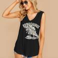 Book Dinosaur Bookworm T-Rex Dino Reading Books Book Women's V-Neck Tank Top
