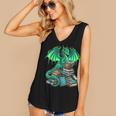 Book Dragon Reading Fantasy Women's V-Neck Tank Top