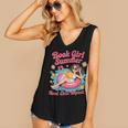 Book Girl Summer Beach Vacation Book Lover Women's V-Neck Tank Top