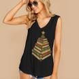 Book Lover Christmas Graphic For Librarians Women's V-Neck Tank Top