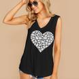 Book Lover Heart Shape Reading Librarian Library Teacher Women's V-Neck Tank Top Book Lover Heart Shape Reading Librarian Library Teacher Women's V-Neck Tank Top