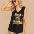 Book Lover Koala Reading Bookish Library Read Books Be Kind Women's V-Neck Tank Top Book Lover Koala Reading Bookish Library Read Books Be Kind Women's V-Neck Tank Top