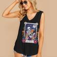 Book Lover Tarot Card The Reader Mystic Skeleton Women's V-Neck Tank Top Book Lover Tarot Card The Reader Mystic Skeleton Women's V-Neck Tank Top