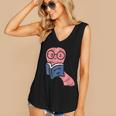Book Worm Pun Read Reading Librarian America Men Women Kids Women's V-Neck Tank Top