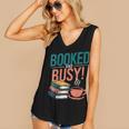 Booked And Busy Cool Coffee Reading Relaxing Books Women's V-Neck Tank Top Booked And Busy Cool Coffee Reading Relaxing Books Women's V-Neck Tank Top