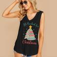 All Booked For Christmas Tree Book Bookish Christmas Women's V-Neck Tank Top All Booked For Christmas Tree Book Bookish Christmas Women's V-Neck Tank Top