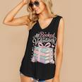 All Booked For Valentines Stacked Books Women's V-Neck Tank Top All Booked For Valentines Stacked Books Women's V-Neck Tank Top