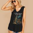Bookish Quote In a World Of Bookworms Be a Book Dragon Women's V-Neck Tank Top Bookish Quote In a World Of Bookworms Be a Book Dragon Women's V-Neck Tank Top