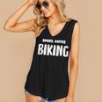 Books Coffee Biking Women's V-Neck Tank Top