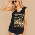 Books And Crested Gecko Owner Crestie Lover Women's V-Neck Tank Top