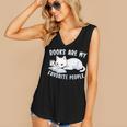 Books Are My Favorite People Cat With Coffee Mug Book Lovers Women's V-Neck Tank Top