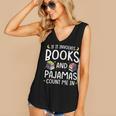 Books And Pajamas Count Me In Saying Read Book Lover Women's V-Neck Tank Top