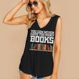 Never Too Many Books Read Book Reading Librarian Men Women Women's V-Neck Tank Top