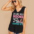 I Like My Books Spicy Coffee ICY Women's V-Neck Tank Top