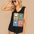 Books Yarn Coffee Repeat Crocheting Women's V-Neck Tank Top Books Yarn Coffee Repeat Crocheting Women's V-Neck Tank Top
