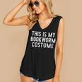 This Is My Bookworm Costume Halloween Easy Book Reading Women's V-Neck Tank Top This Is My Bookworm Costume Halloween Easy Book Reading Women's V-Neck Tank Top