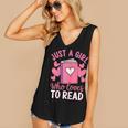 Bookworm Just A Girl Who Loves To Read Women's V-Neck Tank Top