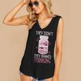 Bookworm Library Banned Book -Adults Short Sleeve Modern Crew Neck Small Straight Imported They Didn't Ban Books They Banned Thinking Women's V-Neck Tank Top