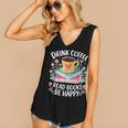 Bookworm Tees Drink Coffee Read Books Be Happy Women's V-Neck Tank Top Bookworm Tees Drink Coffee Read Books Be Happy Women's V-Neck Tank Top
