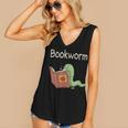 Bookworm Worm Reading Book Lover Read Books Librarian Women's V-Neck Tank Top
